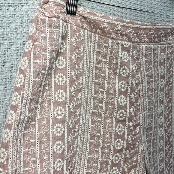 NWT Windsor Floral Dusty Rose Pink Shorts Women Sz Med Boho Beach Stretch Waist - Picture 2 of 7